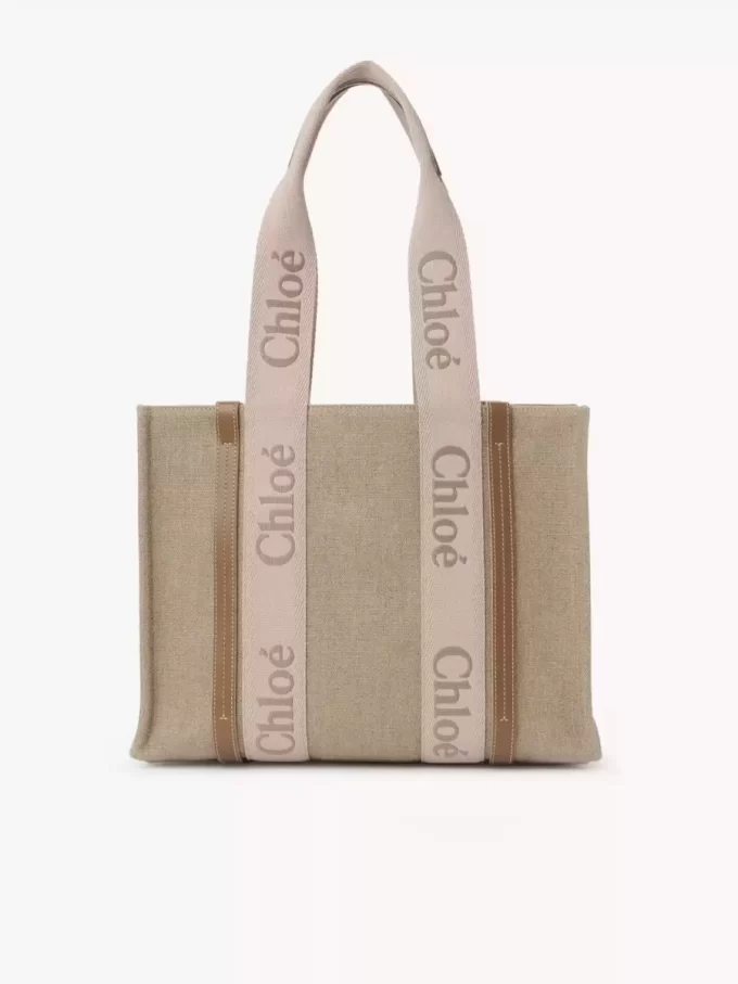 Woody tote bag in linen