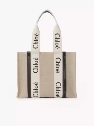 Woody tote bag in linen