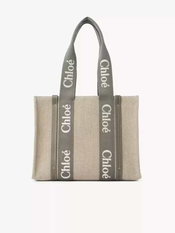 Woody tote bag in linen