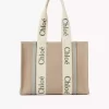 Woody tote bag in linen