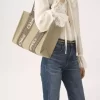 Woody tote bag in linen