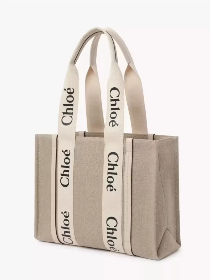 Woody tote bag in linen