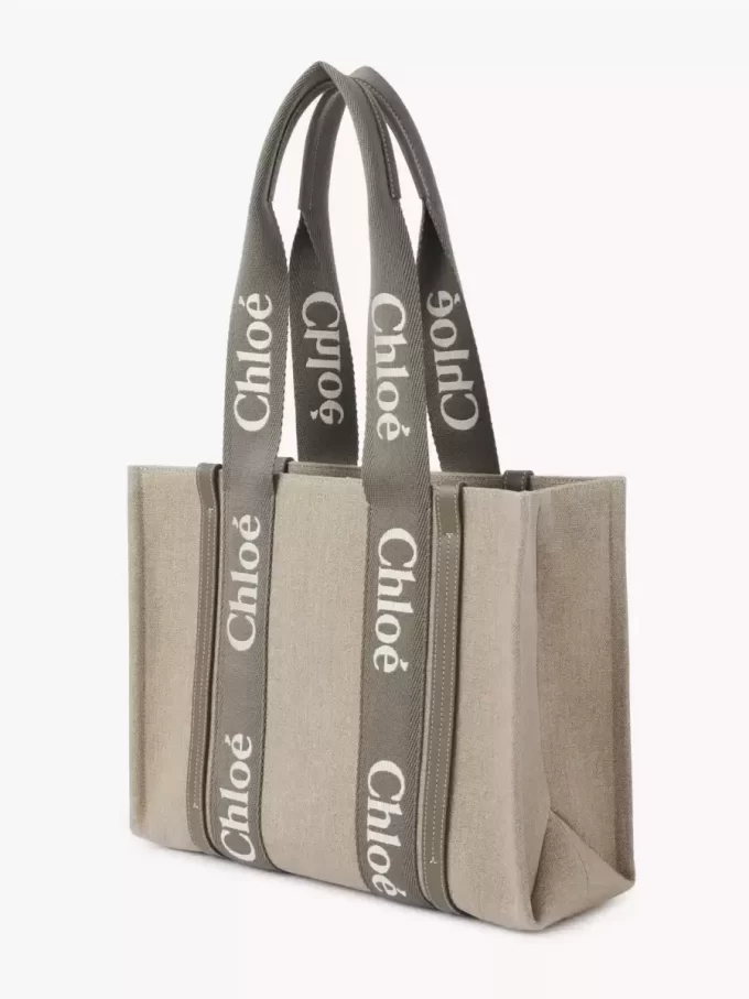 Woody tote bag in linen