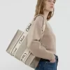Woody tote bag in linen