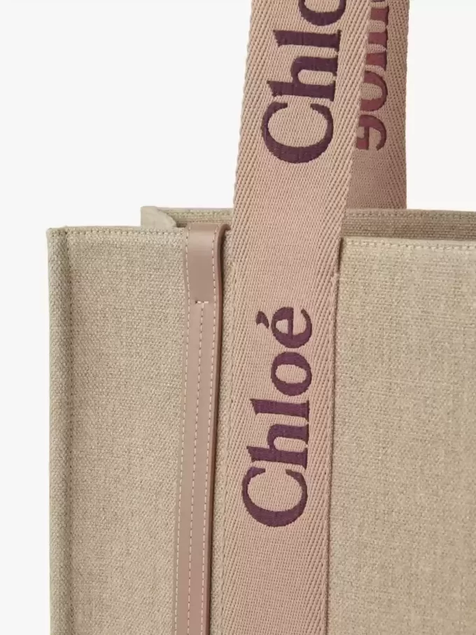 Woody tote bag in linen