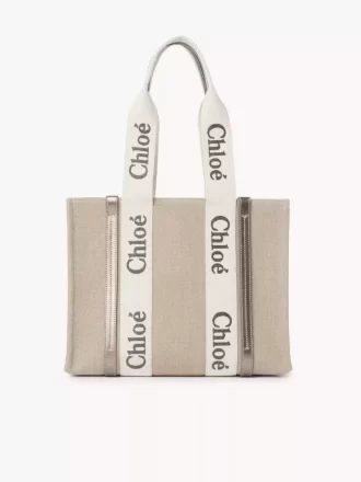 woody tote bag in linen amp leather 1 330x440 - Woody tote bag in linen & leather